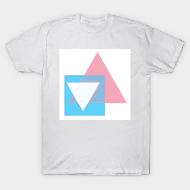 Trans Pride Basic Shapes T-Shirt by VernenInk